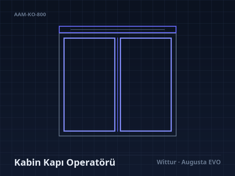 Otomatik Kabin Kapı Operatörü 800 mm