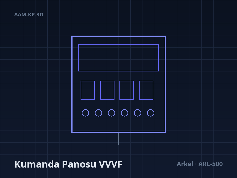 Kumanda Panosu 3 Duraklı VVVF